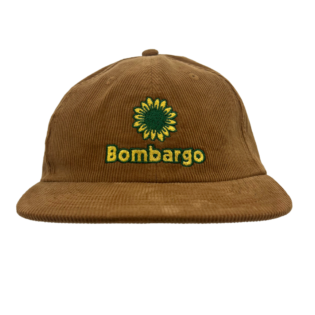 Brown Corduroy Sunflower Hat