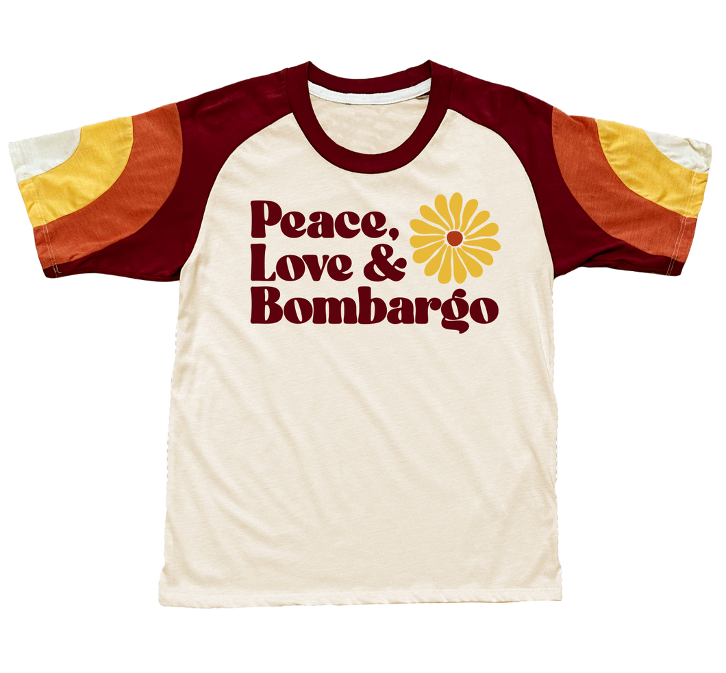 Peace, Love & Bombargo Custom Cut & Sew Tee
