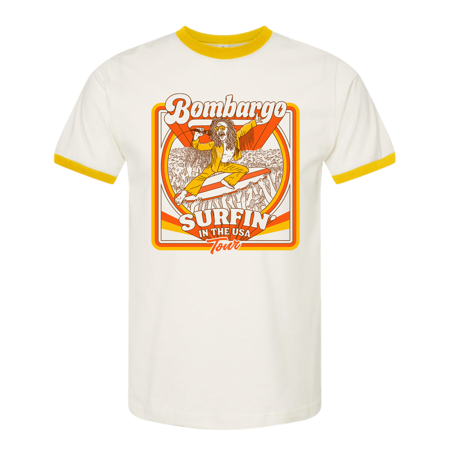Surfin' In the USA Ringer Tee